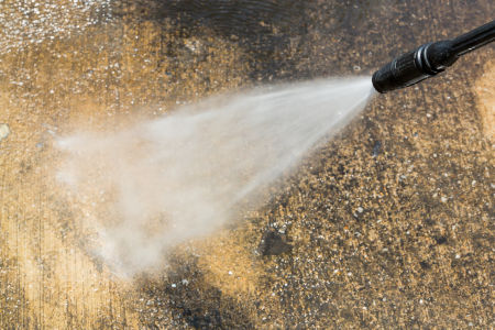 Sidewalk washing